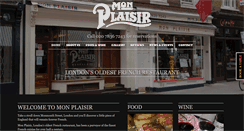 Desktop Screenshot of monplaisir.co.uk